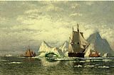 William Bradford Arctic Whaler Homeward Bound Among the Icebergs painting